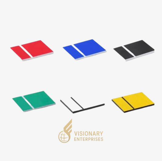 Lamicoid negro sobre blanco